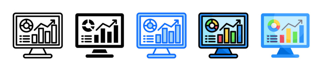 Data Governance Icon Set Multiple Style Collection