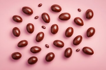 Fototapeta premium Chocolate Covered Treats Scattered