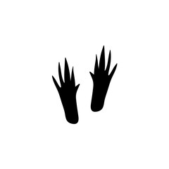 Animal footprints icon
