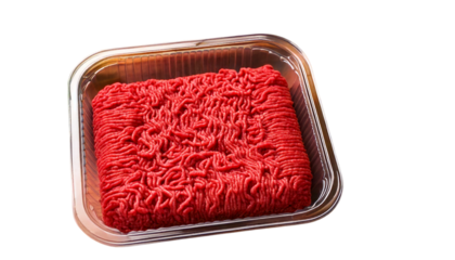 minced meat on white background Png 