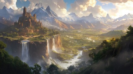 A realm of boundless wonder, where landscapes and diverse societies meet