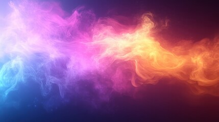 Fototapeta premium Colorful smoke swirls, abstract background, design element
