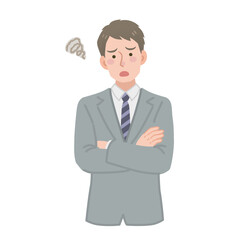 悩むビジネスパーソン