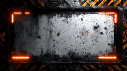 Gritty Industrial Stream Overlay Frame