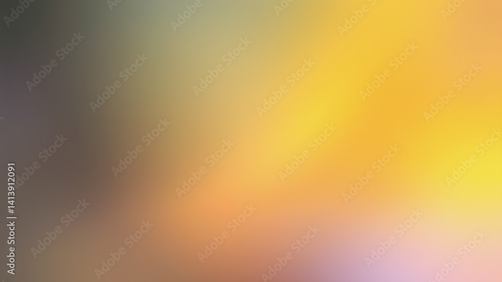 Poster abstract blurred background with warm color gradients.