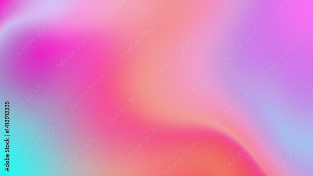 Poster abstract colorful gradient waves background
