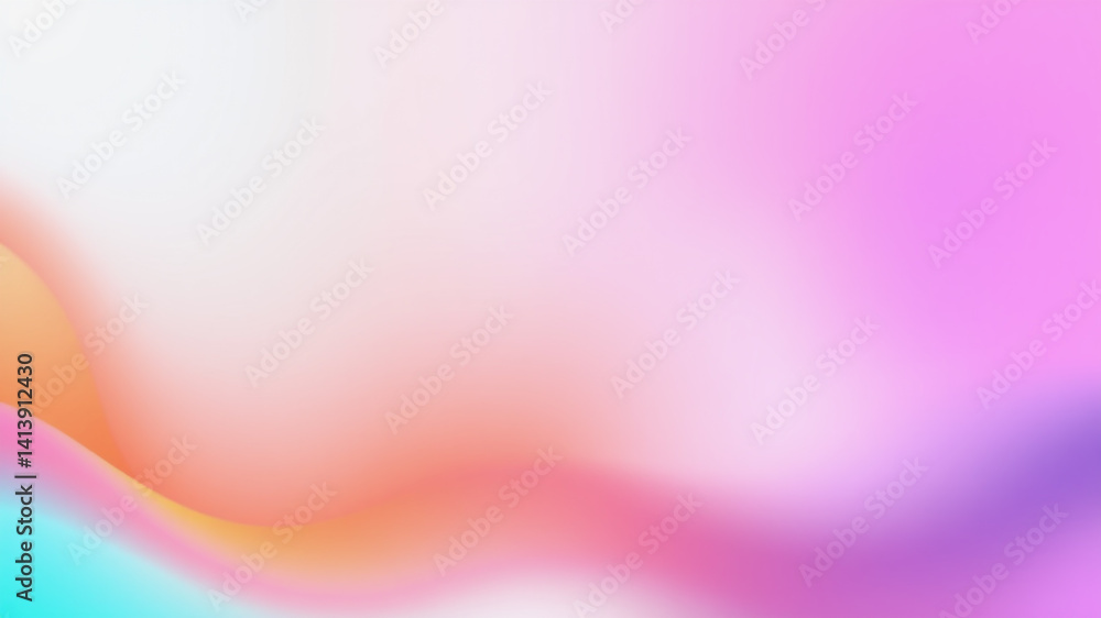 Aufkleber abstract colorful gradient waves background