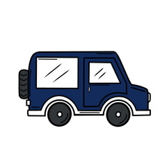 illustration of a dark blue car icon