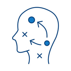 Planning Blue Line Icon. Startup, Success, Growth Editable Stroke Vector Illustration