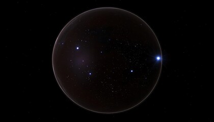 Exploring canis minor constellation night sky astronomical view celestial environment wide-angle perspective high fidelity