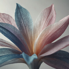 Fractal Flower Design with Colorful Abstract Patterns in Blooming Motion