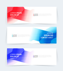 Geometric banner design with Vector presentation template.
