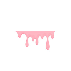 Pink strawberry cream melted