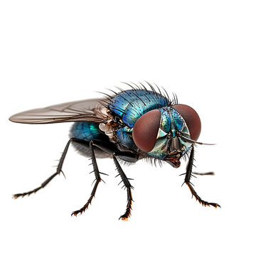 A Closeup of a Vibrant Blue Bottle Fly