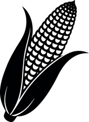 corn on white background