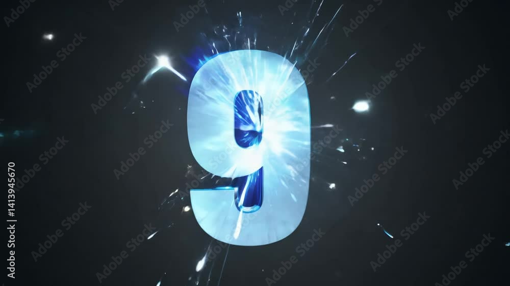 Poster 360-degree video, contrasting lighting with sharp shadows, the camera performs a rotation to showcas