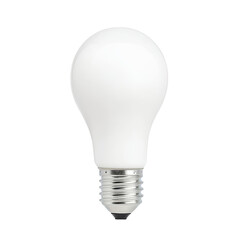 Bright energy efficient LED light bulb with modern design for home and office lighting, energy saving technology, and versatile illumination applications on transparent background