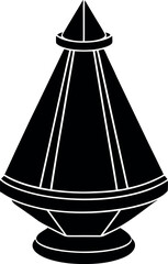 vector illustration of a retro lamp