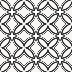 Fototapeta premium Seamless black and white vector pattern design for backgrounds 