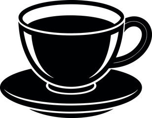 black cup of coffee