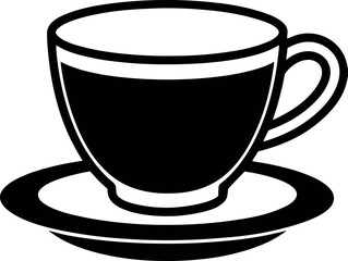 black cup of coffee