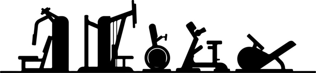 set of fitness icons