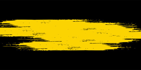 Abstract black background with grunge yellow lines and text vector eps10