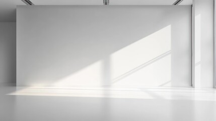 Sunlit Minimalist Interior: A Blank Canvas of Modern Design
