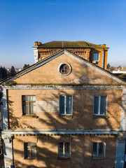 A building with a clock on the side of it