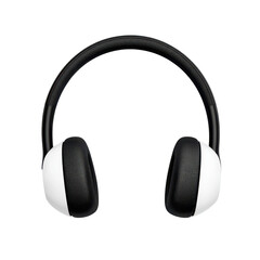 Modern over-ear headphones with cushioned ear cups and adjustable headband design for comfortable listening and high-quality sound experience on transparent background