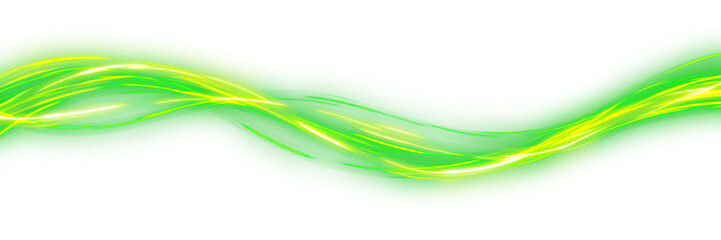Futuristic Green Glow Speed Lines Abstract Motion