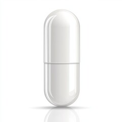 White oval pill capsule