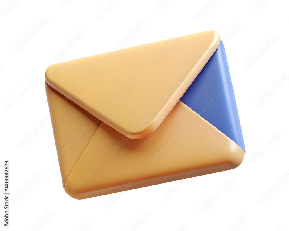 Aufkleber glossy envelope graphic message notification symbol communication element land transportation isolat
