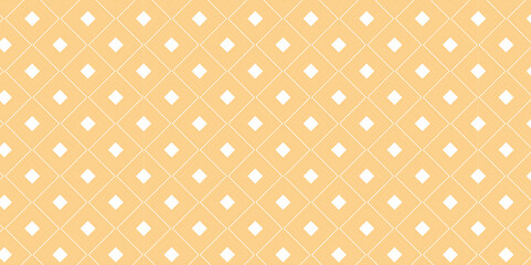 Abstract overlapping vector geometric repeat Pattern wave fabric brown square line background. seamless fabric geomatics overlapping create retro line pattern.	
