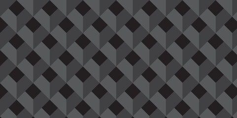 Minimal abstract dark black background from cubes vector art. Geometric tiles and mosaic creative stylish seamless pattern block cube background. minimal hexagon Cubes mosaic shape vector design	
