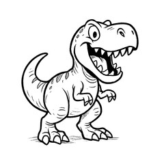 Cartoon T-Rex Dinosaur Vector Illustration © John