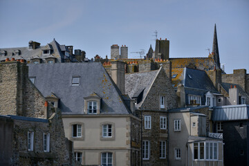 Fototapeta premium The beauty of Bretagne, France. Churches, sea, villages and colours