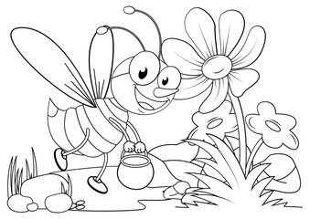 Coloring Bee For Kids