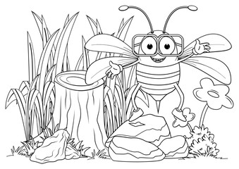 Coloring Bee For Kids