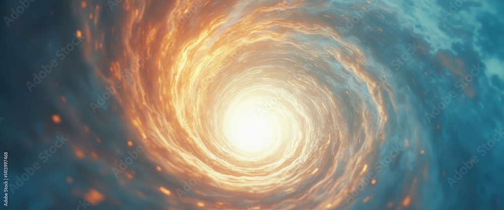 Leinwandbilder swirling vortex of light and texture: an abstract journey into the unknown