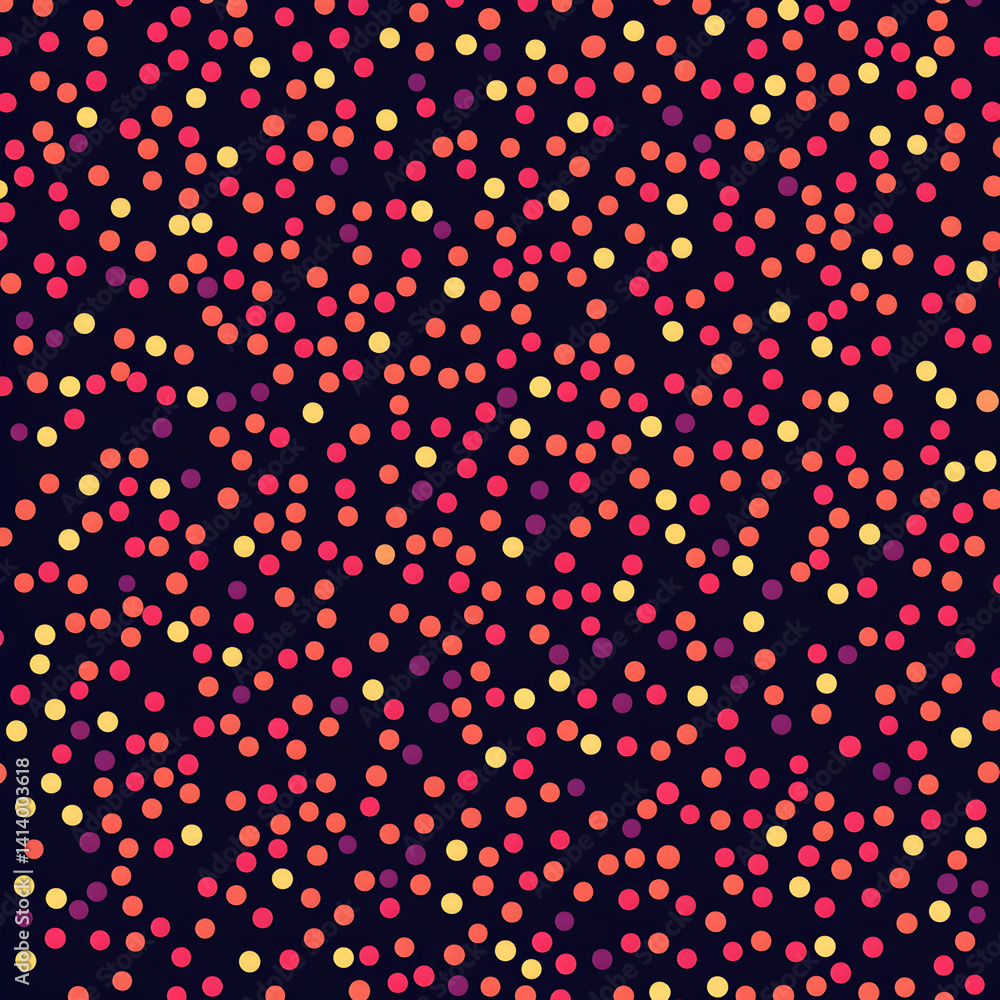 Poster vibrant dot patterns digital art abstract background colorful design creative space visual concept f