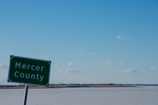 Mercer County border sign