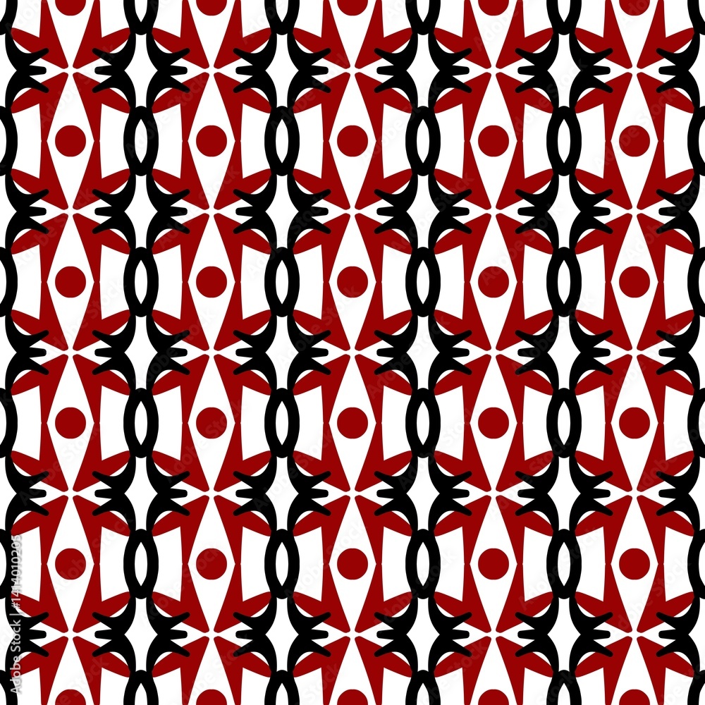 Poster seamless pattern with abstract geometric shapes