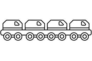 quickhauler gx8 line art illustration simple creative concept