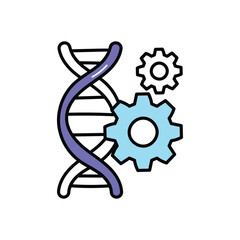 Genetic Engineering icon vector stock illustration