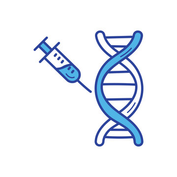 Gene Therapy icon vector stock illustration