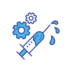 Vaccine Development icon vector stock illustration