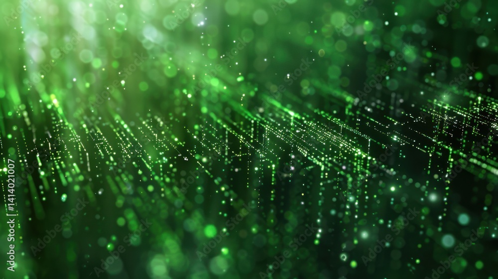 Poster elegant digital mesh background blending soft lavender to forest green, perfect for cybersecurity ui