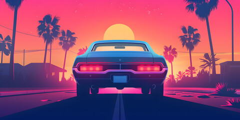 Fototapeta premium car, road, vehicle, automobile, speed, transport, transportation, street, old, driving, classic, cars, retro, fast, wheel, sport, traffic, city, parking, motion, drive, vintage, red