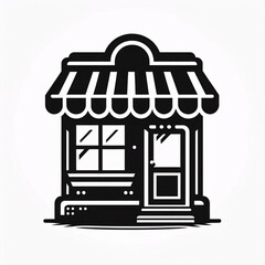 Obraz premium Shop Icon A Simple Storefront Design
